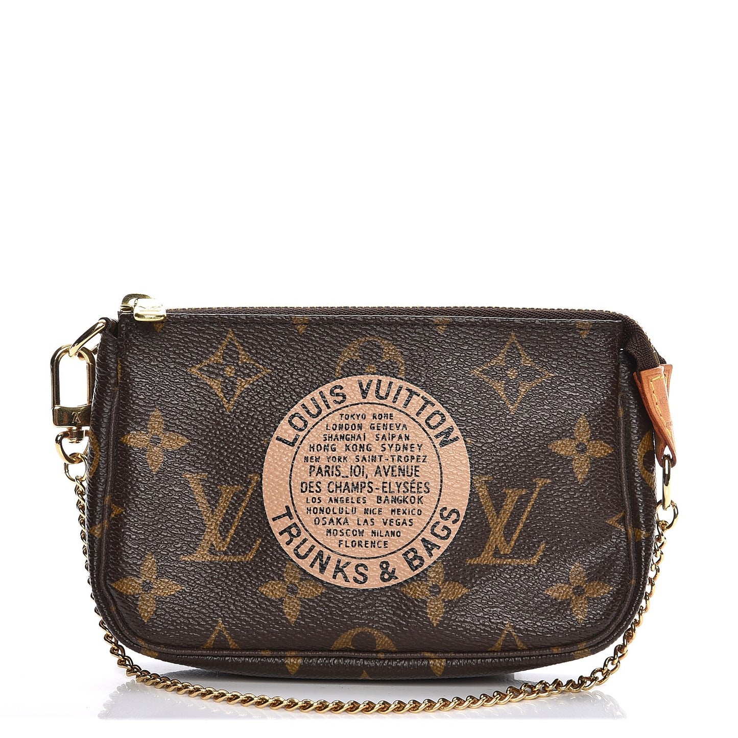 Monogram Complice Trunks and Bags Mini Pochette Accessories Beige