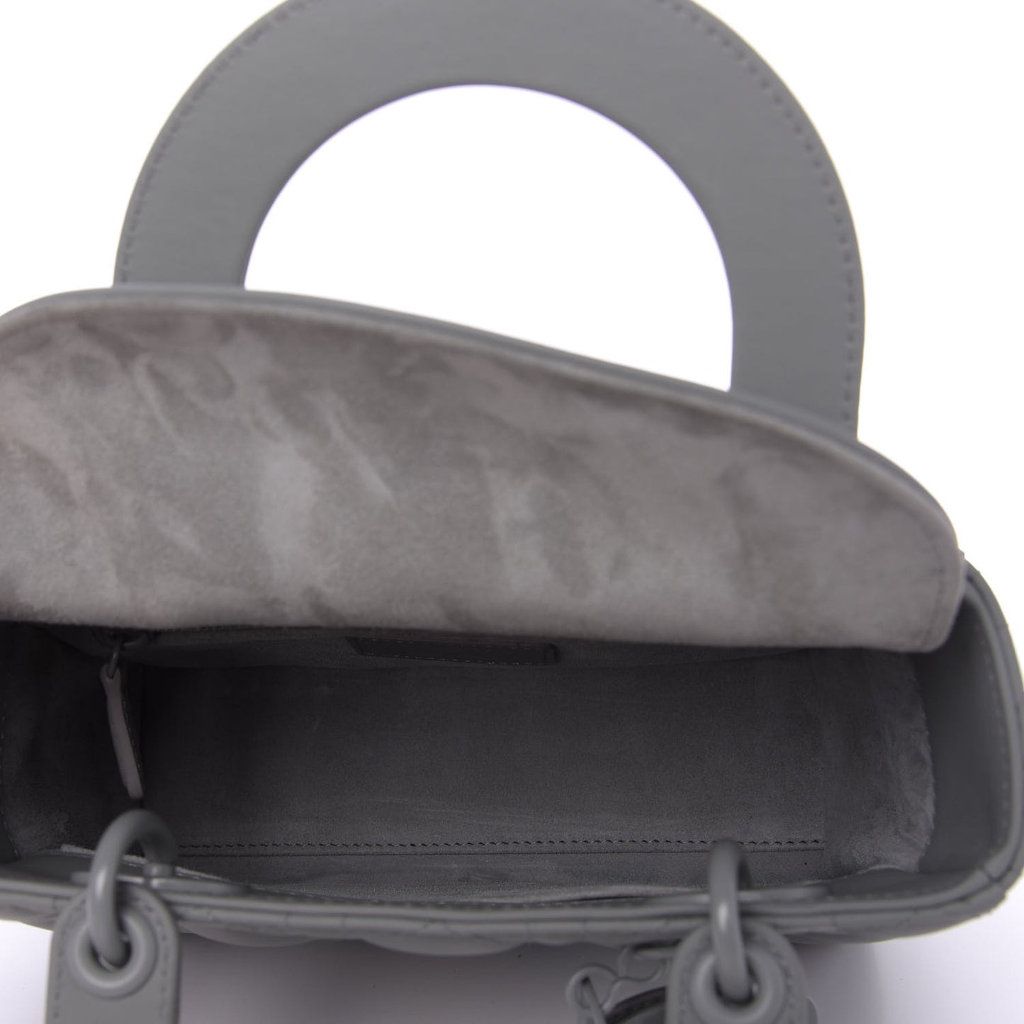 Ultra Matte Calfskin Cannage Small My ABCDior Lady Dior Gray