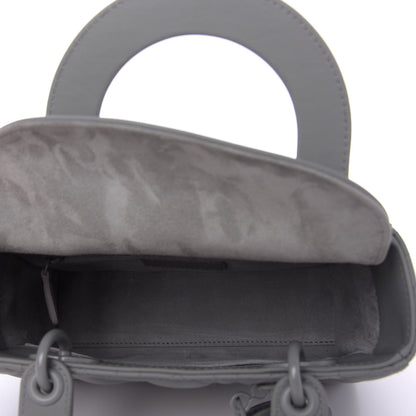 Christian Dior Ultra Matte Calfskin Cannage Small My ABCDior Lady Dior Gray 5 of 9