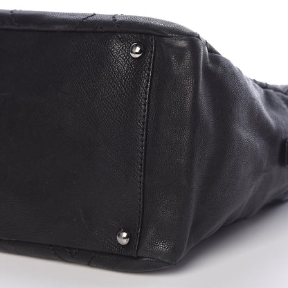 Chanel Calfskin Diamond Stitch Tote Black 9 of 12