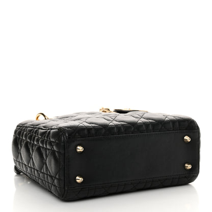 Christian Dior Lambskin Cannage Small My ABCDior Lady Dior Black 4 of 15