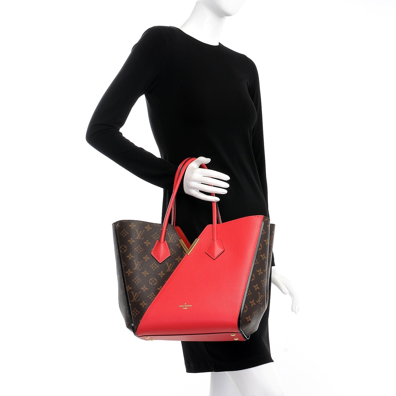 Louis Vuitton Calfskin Monogram Kimono Tote Poppy 2 of 15
