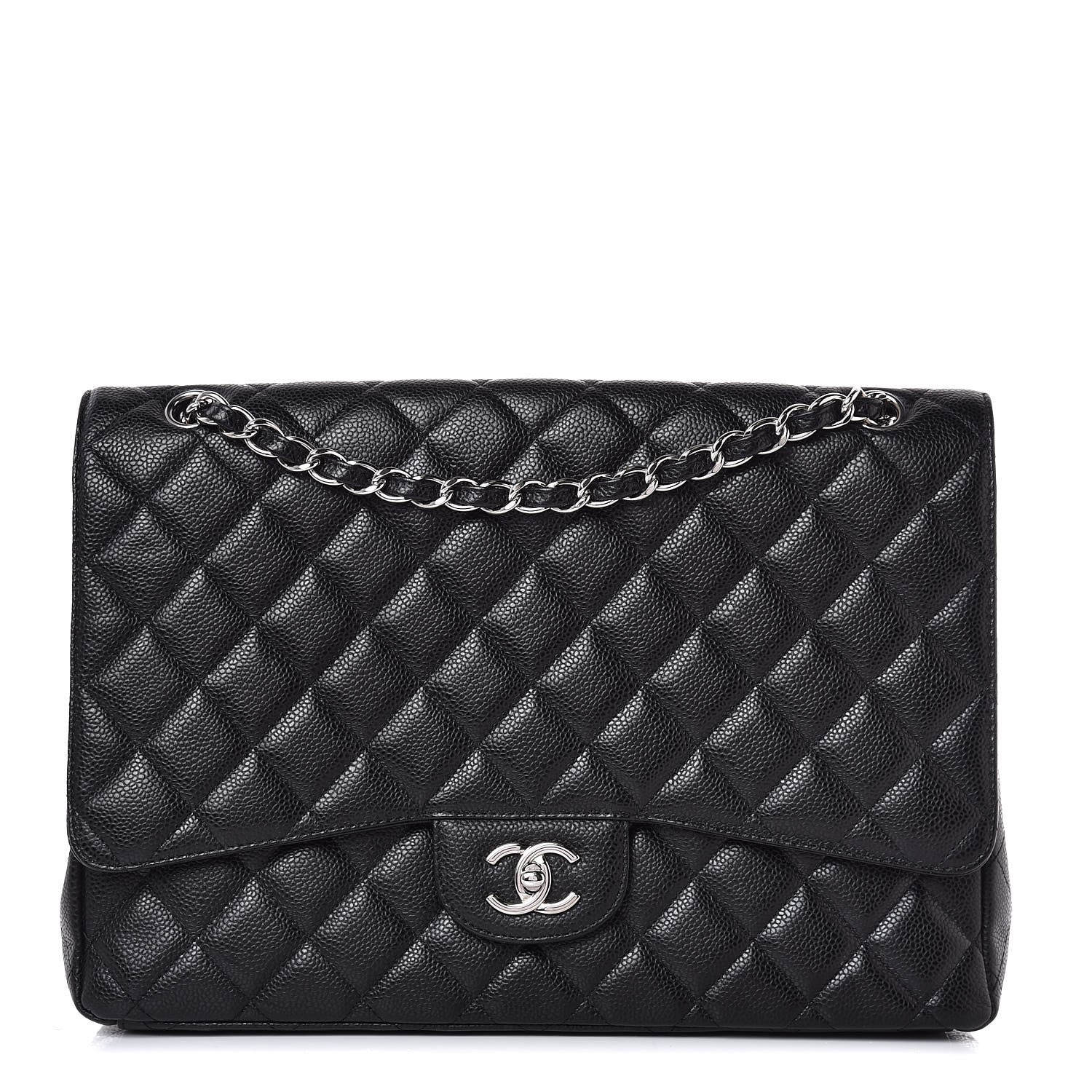 Chanel Caviar Quilted Maxi Single Flap Black 1 of 8