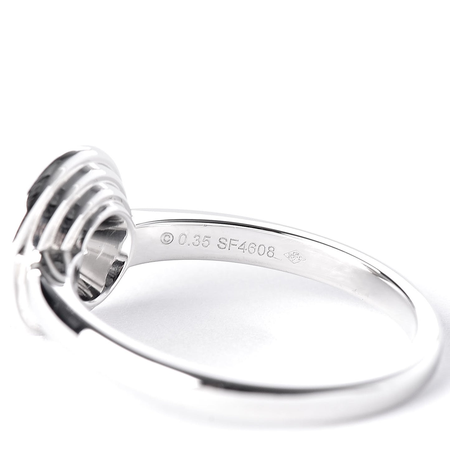 Platinum Diamond .46ct D'Amour Solitaire Engagement Ring 50 5.25