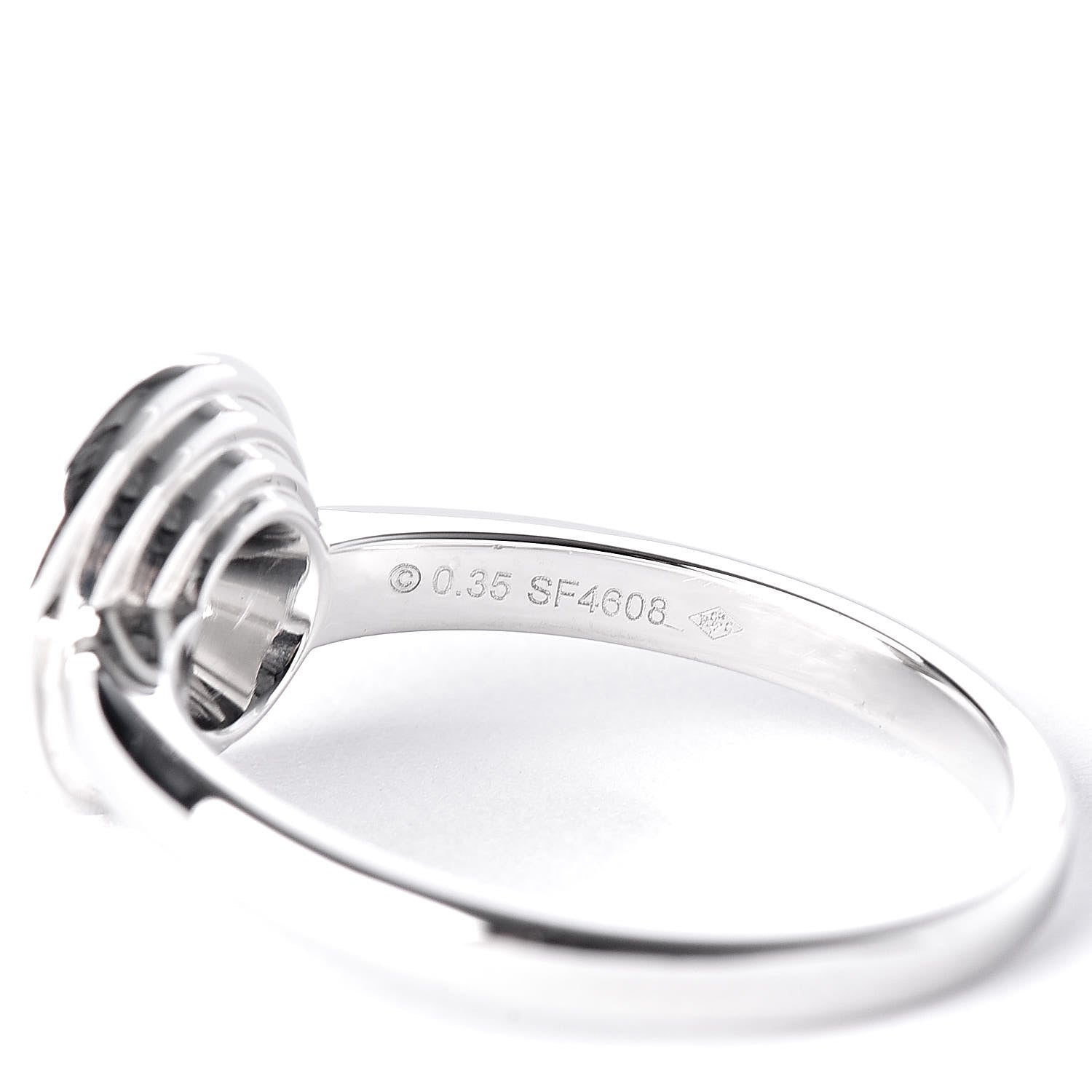 Cartier Platinum Diamond .46ct D'Amour Solitaire Engagement Ring 50 5.25 7 of 10