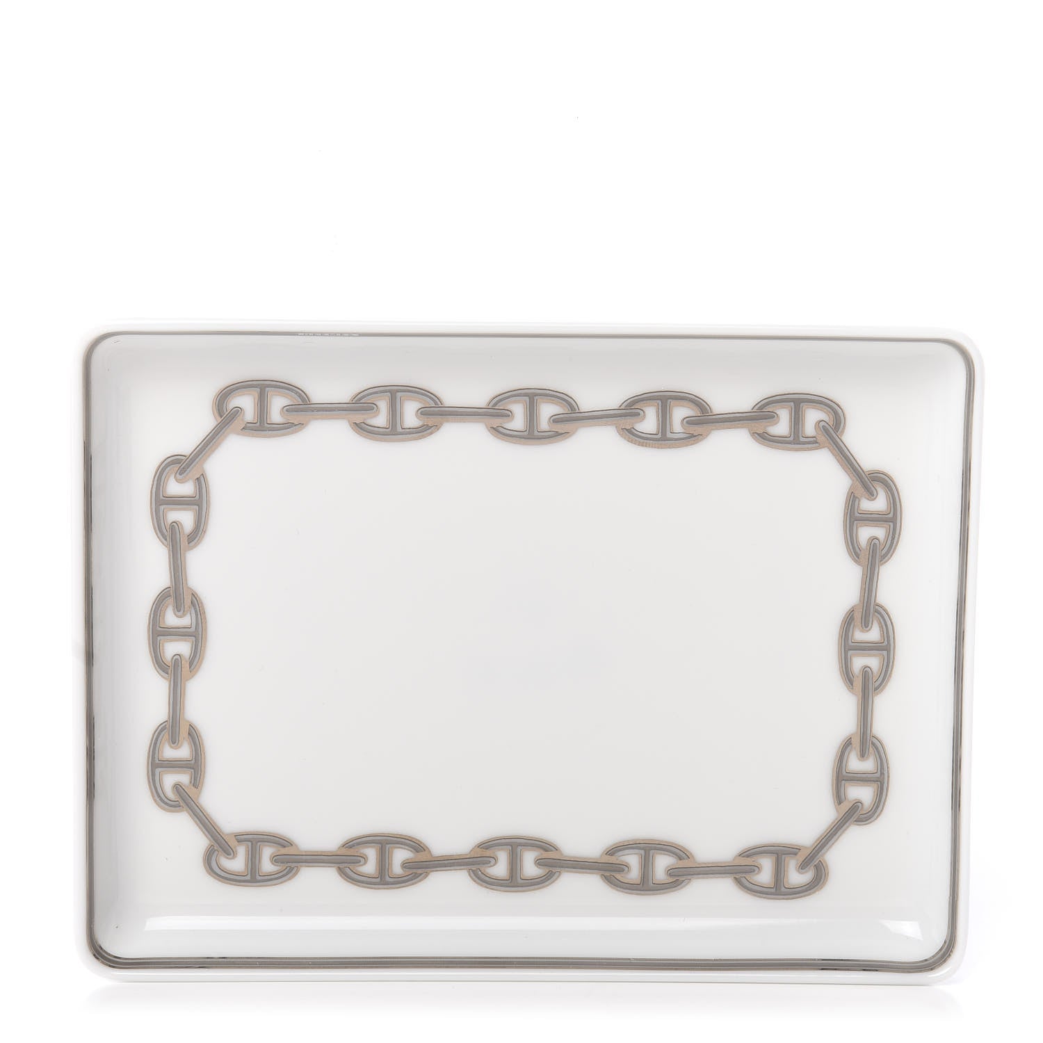Hermes Porcelain Chaine d' Ancre Sushi Plate 1 of 8