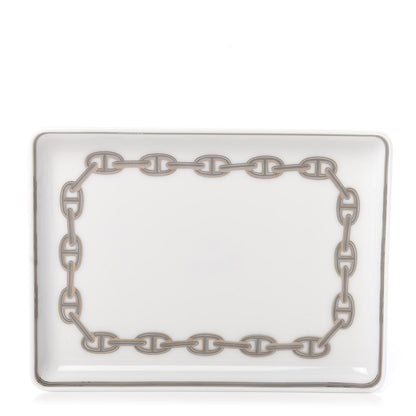 Hermes Porcelain Chaine d' Ancre Sushi Plate 1 of 8