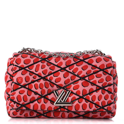 Louis Vuitton Canvas Patent Jungle Dots Malletage GO-14 PM Sugar Pink Poppy 1 of 8