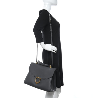 Salvatore Ferragamo Calfskin Medium Margot Top Handle Satchel Grey 2 of 10