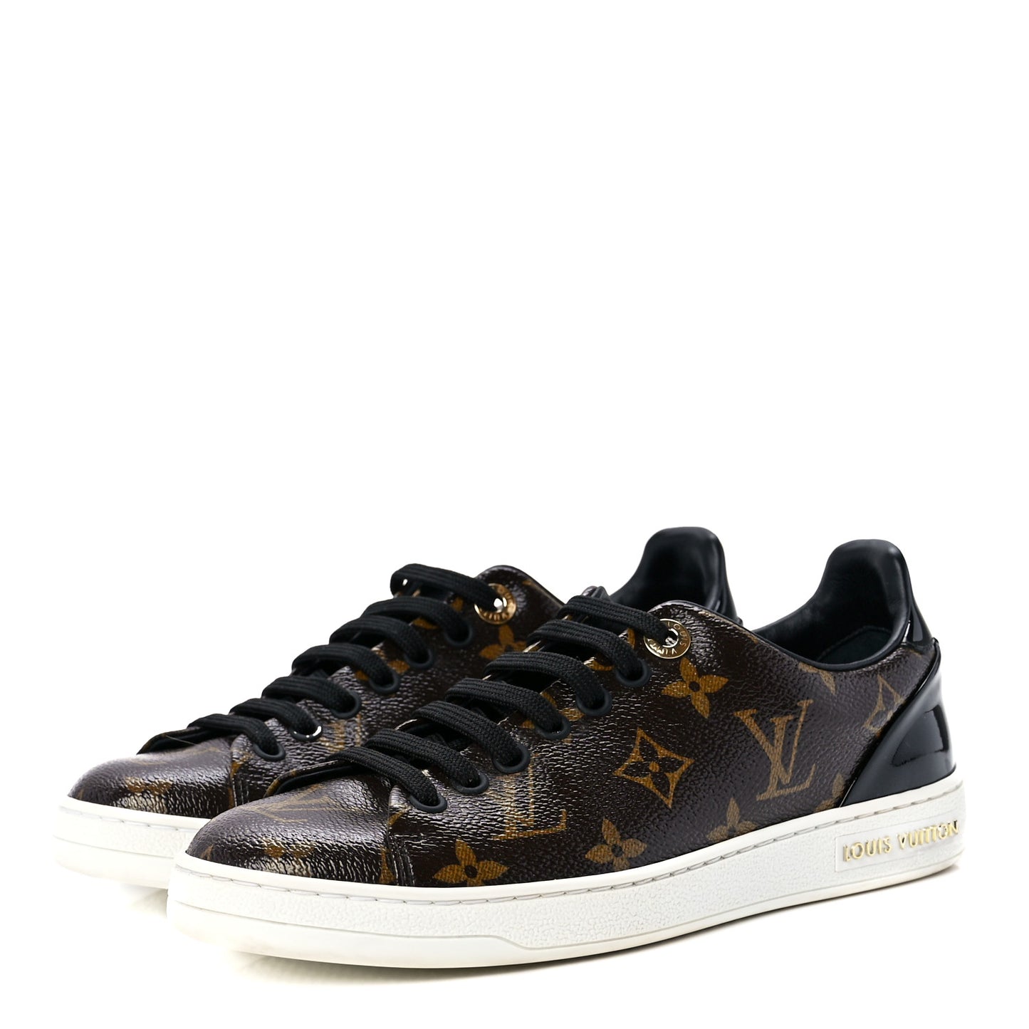 Patent Monogram Frontrow Sneakers 35