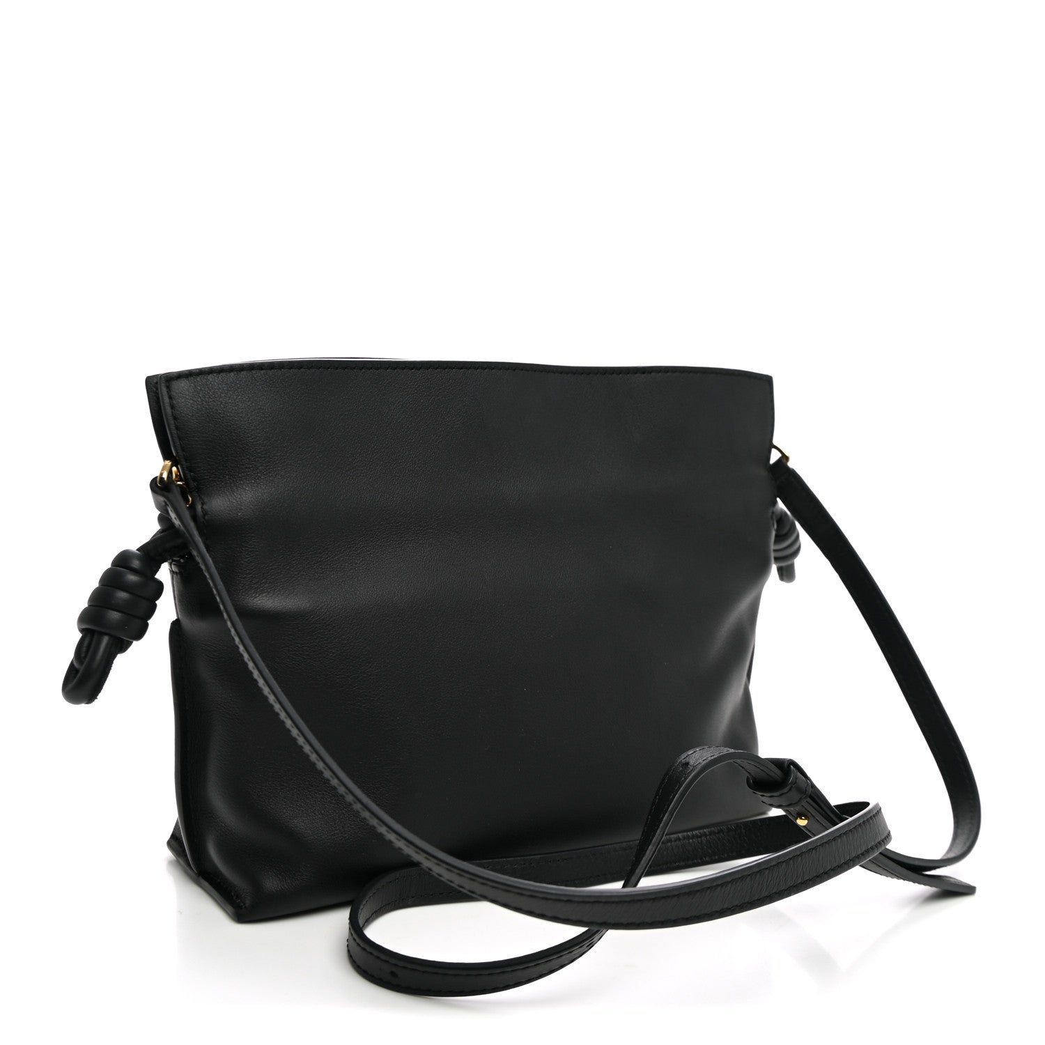 Loewe Calfskin Mini Flamenco Knot Clutch Black 3 of 9