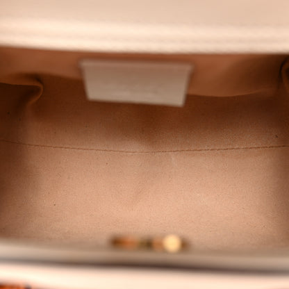 Gucci Wonka Grain Calfskin Mini Diana Tote Bag Mystic White Orange Fluo 5 of 11