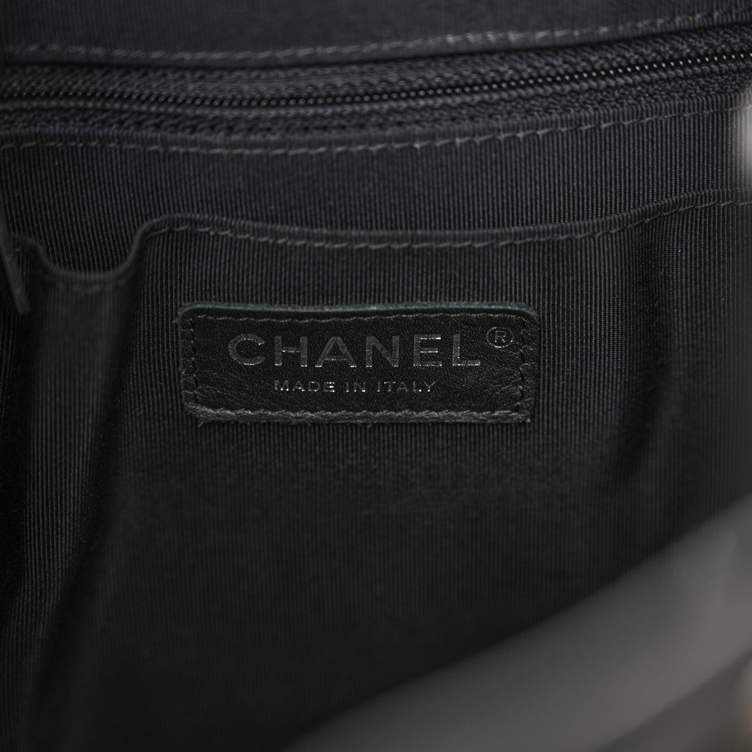 Chanel Lambskin Chevron Small Urban Spirit Drawstring Bag Black 6 of 11