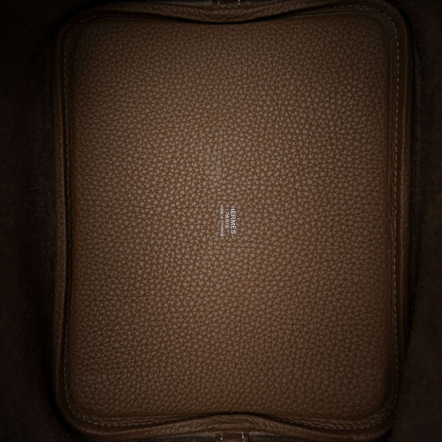 Hermes Taurillon Clemence Picotin Lock 22 MM Etoupe 6 of 11