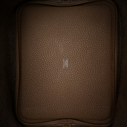 Hermes Taurillon Clemence Picotin Lock 22 MM Etoupe 6 of 11