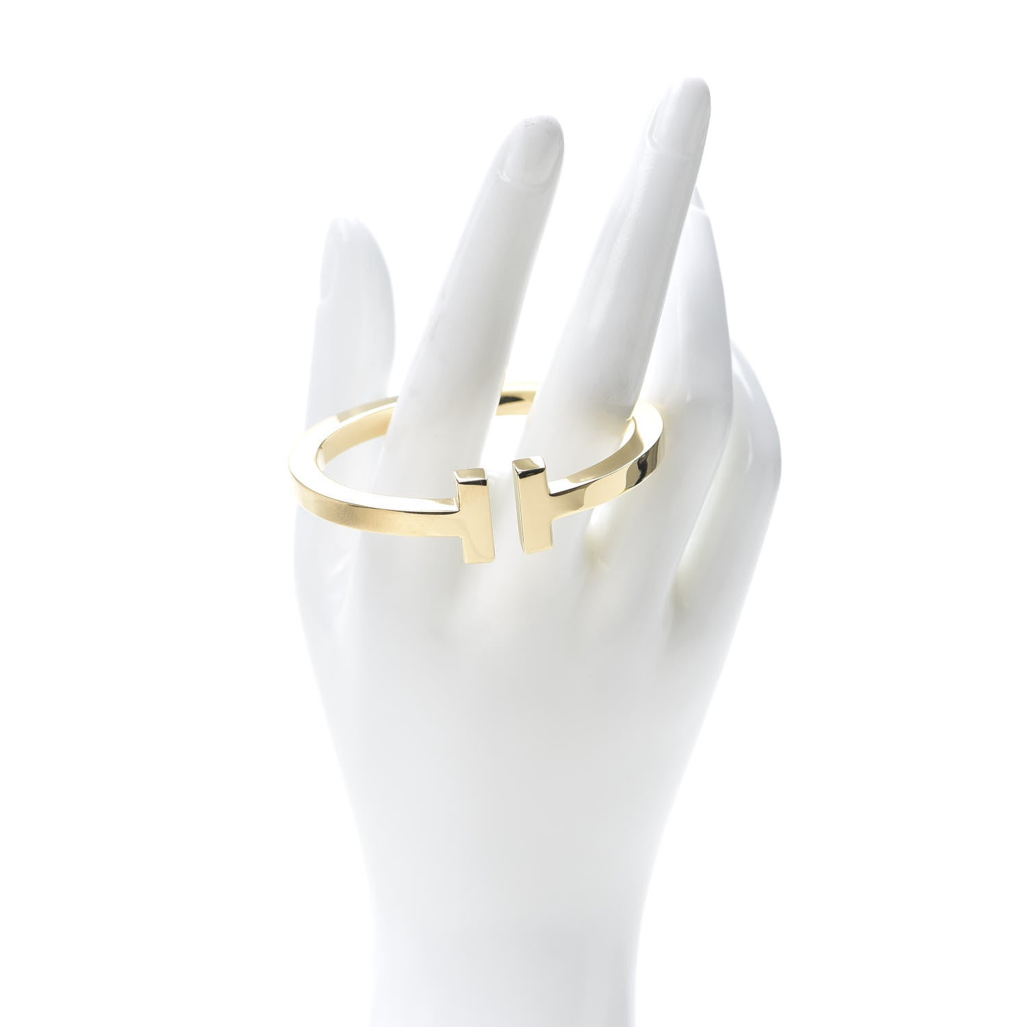 Tiffany 18K Yellow Gold T Square Bracelet 2 of 6