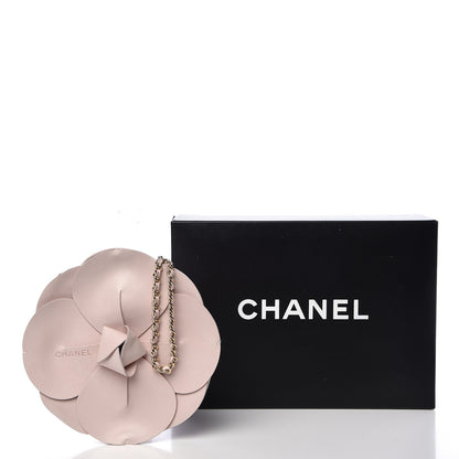 Chanel Lambskin Satin Camellia Clutch Light Pink 14 of 14