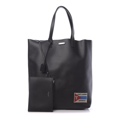 Saint Laurent Calfskin Universite Shopping Tote Black 1 of 12