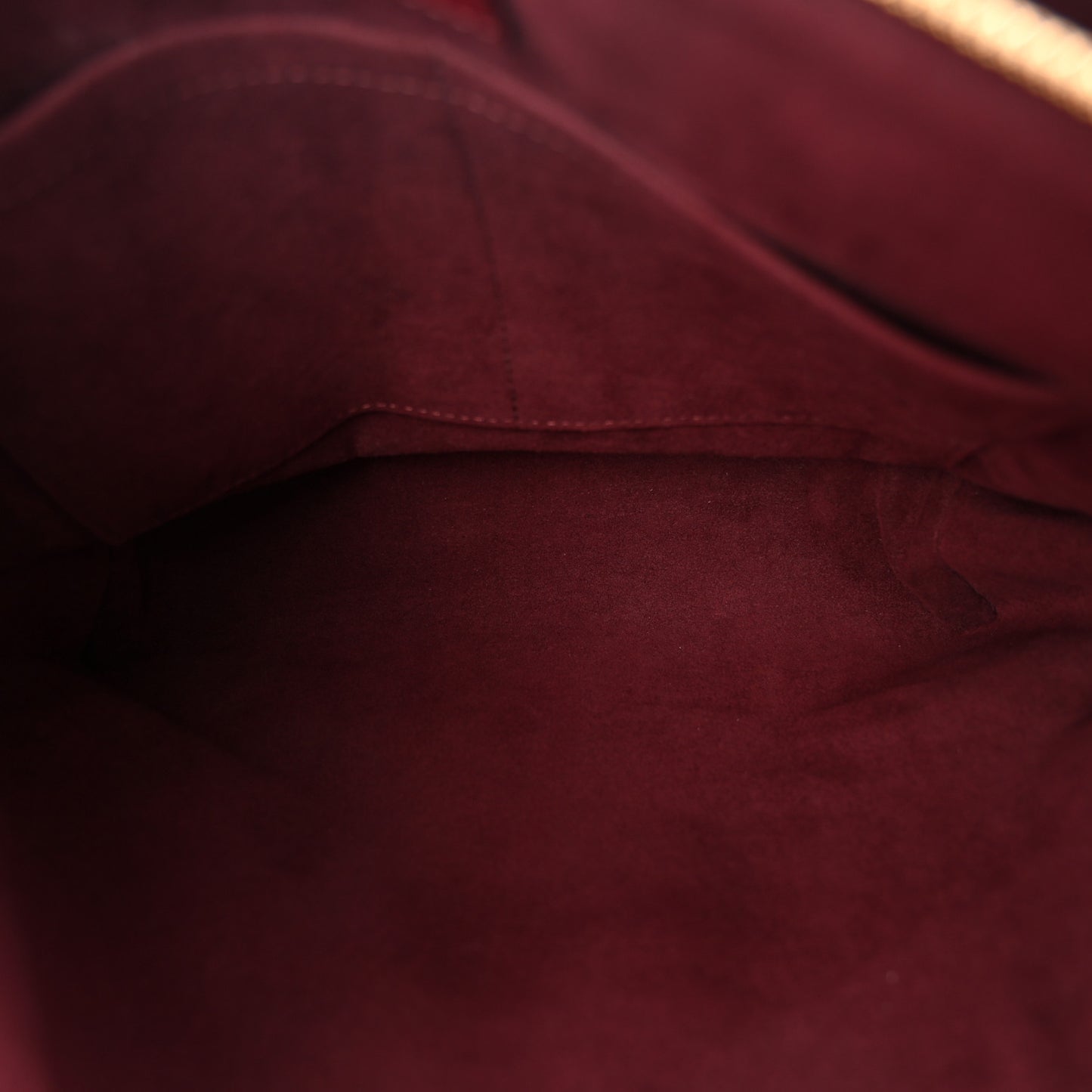 Monogram Flower Zipped Tote MM Bordeaux
