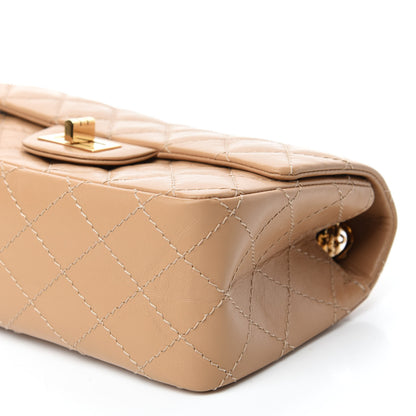Chanel Aged Calfskin Quilted 2.55 Reissue Mini Flap Beige 7 of 11