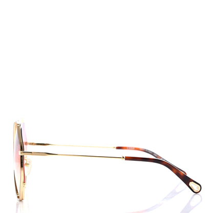Chloe Octagonal Sunglasses CE132S Gold 3 of 6