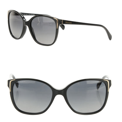 Prada Polarized Sunglasses PR 01O Black 1 of 4
