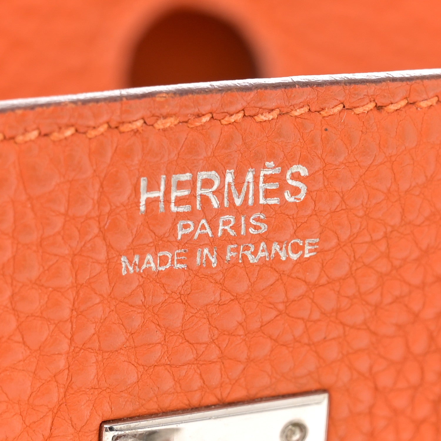 Hermes Togo Birkin 25 Orange 6 of 15