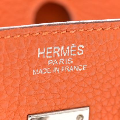 Hermes Togo Birkin 25 Orange 6 of 15