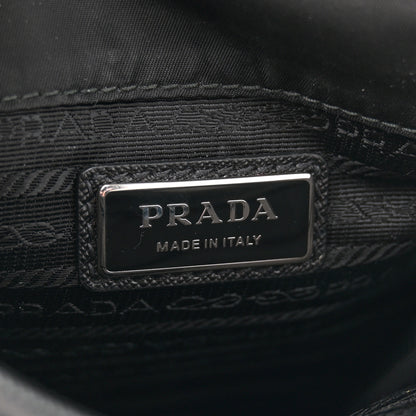 Prada Re-Nylon Saffiano Mini Pocket Single Snap Buckle Messenger Bag Black 6 of 10