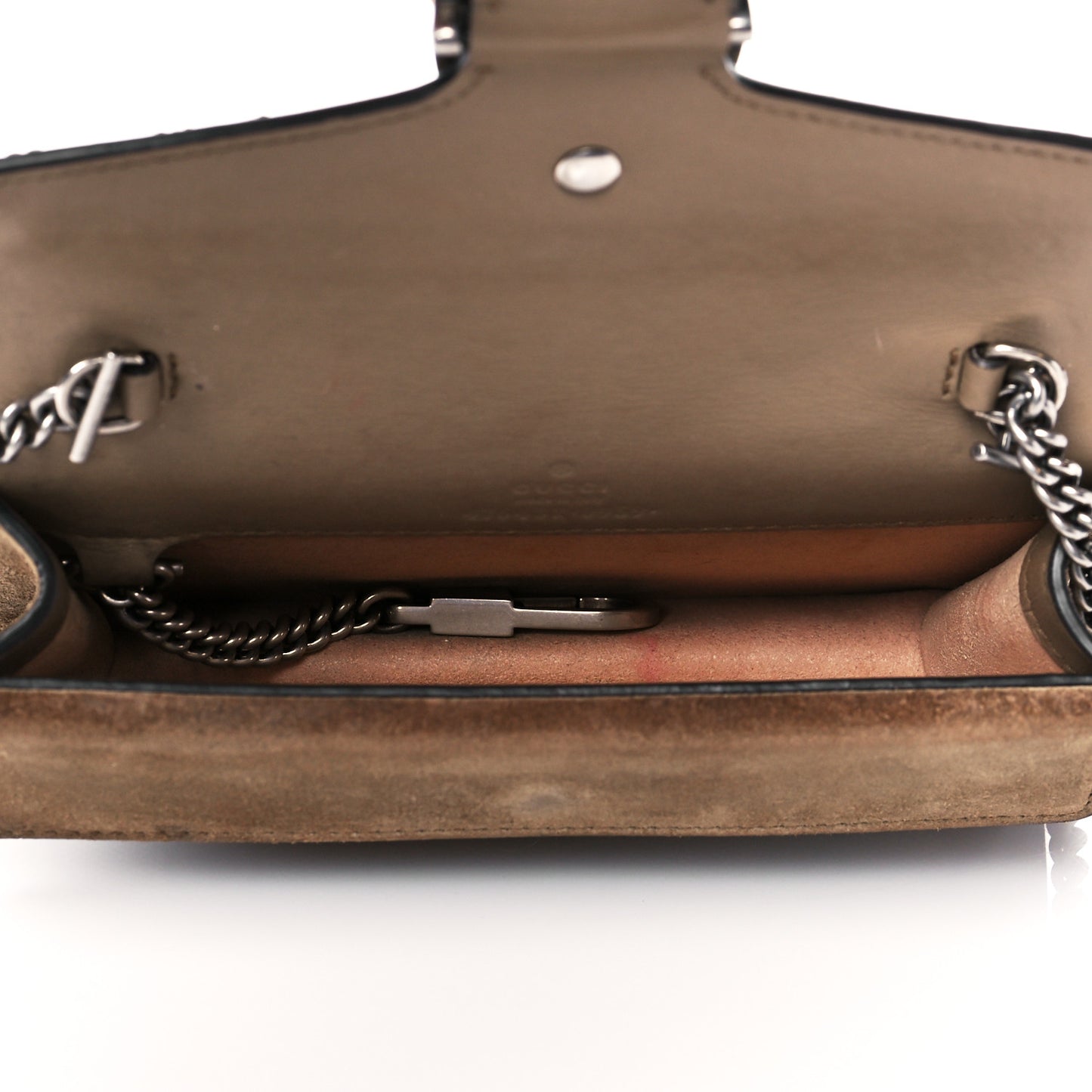 GG Supreme Monogram Super Mini Dionysus Shoulder Bag Taupe