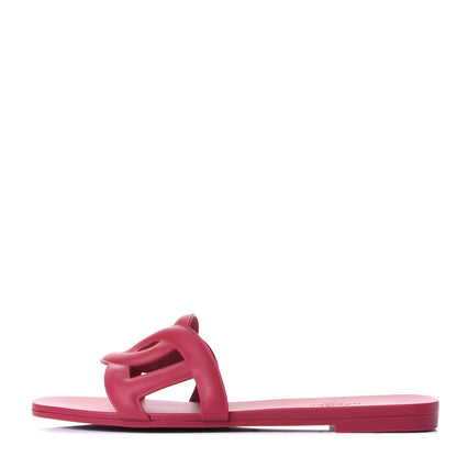 Hermes Rubber Aloha Sandals 37 Rose Baie 1 of 10