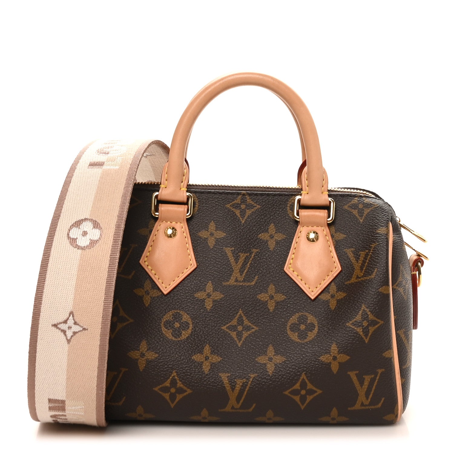 Louis Vuitton Monogram Speedy Bandouliere 20 Beige 1 of 10