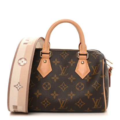 Louis Vuitton Monogram Speedy Bandouliere 20 Beige 1 of 10