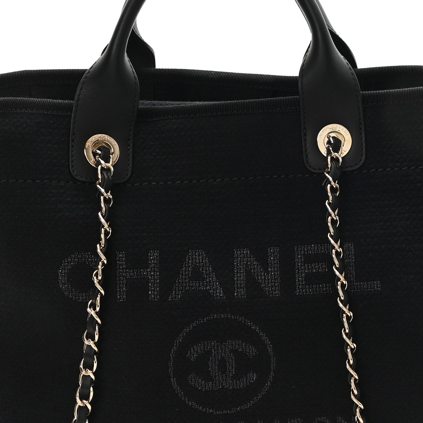 Mixed Fibers Small Deauville Tote Black