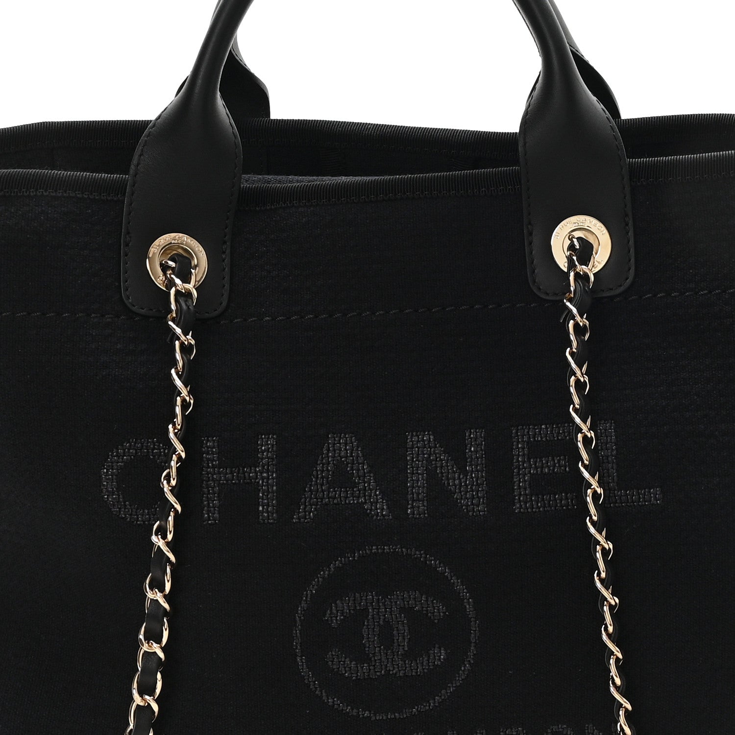 Chanel Mixed Fibers Small Deauville Tote Black 9 of 11