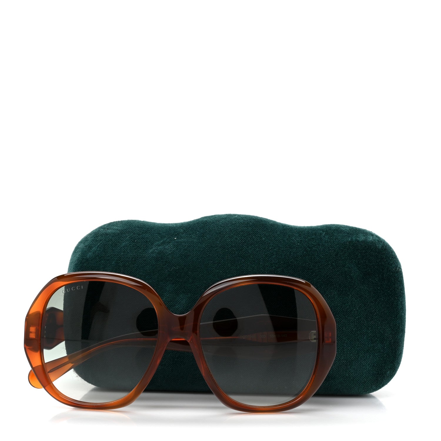 Gucci Acetate Round Frame Sunglasses GG0796S  Tortoise 8 of 8