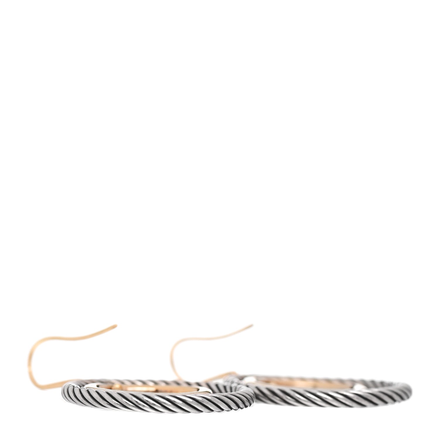David Yurman 18K Yellow Gold Sterling Silver Mobile Earrings 3 of 4