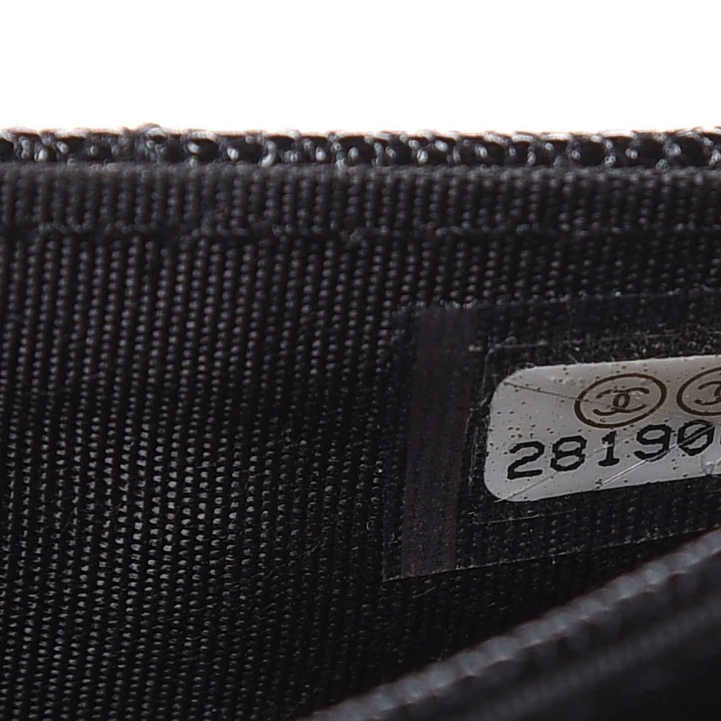 Caviar Quilted Boy Flap Card Holder Black