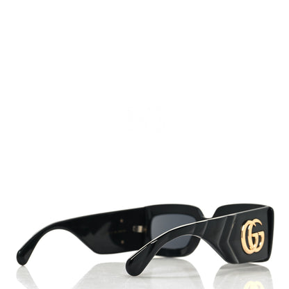 Gucci Acetate Rectangular Sunglasses GG0811S Black 4 of 9