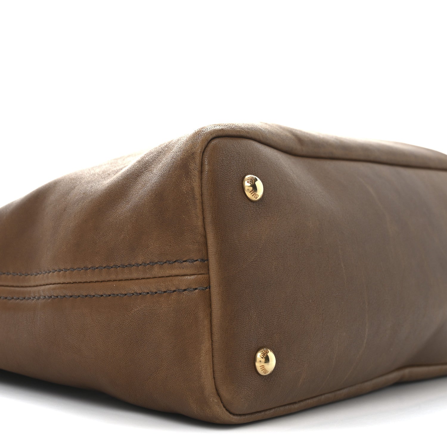 Miu Miu Nappa Medium Aventure Bag Rovere 9 of 10