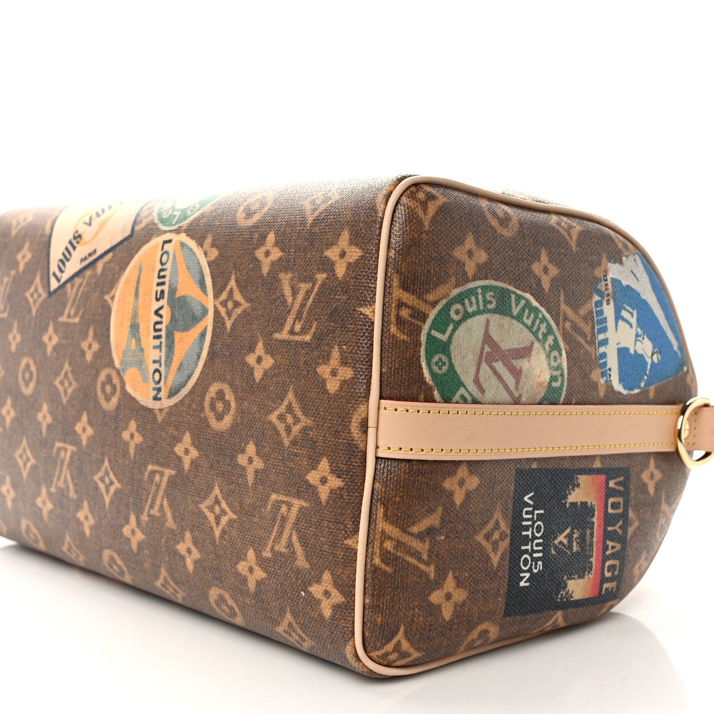 Monogram Hotel Labels Speedy Bandouliere 30