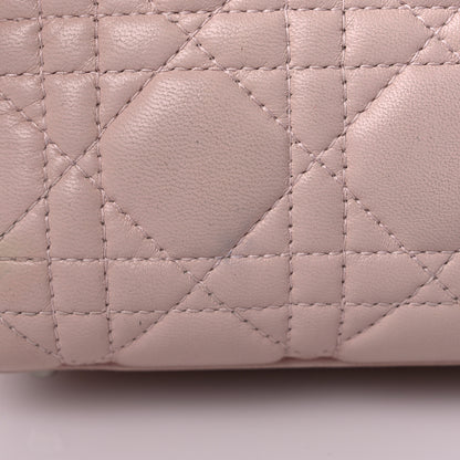 Christian Dior Lambskin Cannage Mini Lady Dior Crystal Strap Rose Poudre 17 of 24