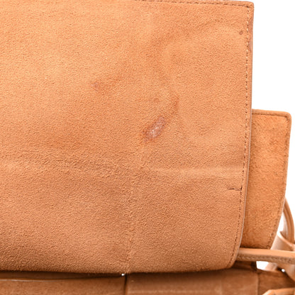 Bottega Veneta Grained Calfskin Maxi Intrecciato Small Arco Caramel 10 of 11