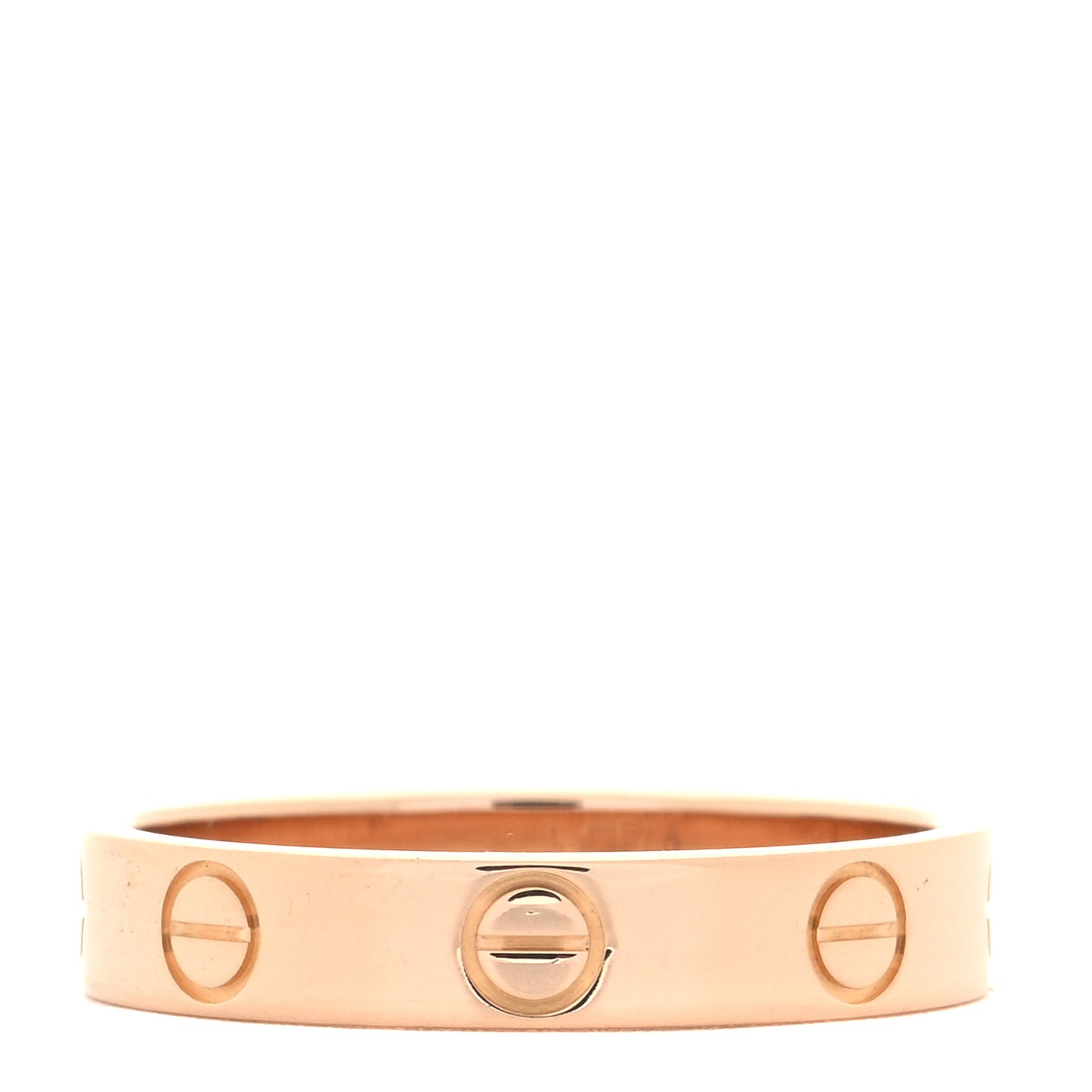 18K Pink Gold 3.5mm LOVE Wedding Band Ring 52 6