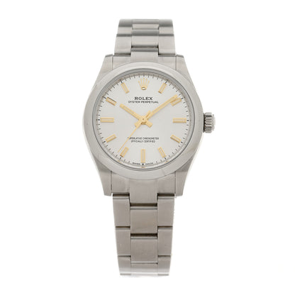Rolex Stainless Steel 31mm Oyster Perpetual Watch Silver 277200 1 of 5