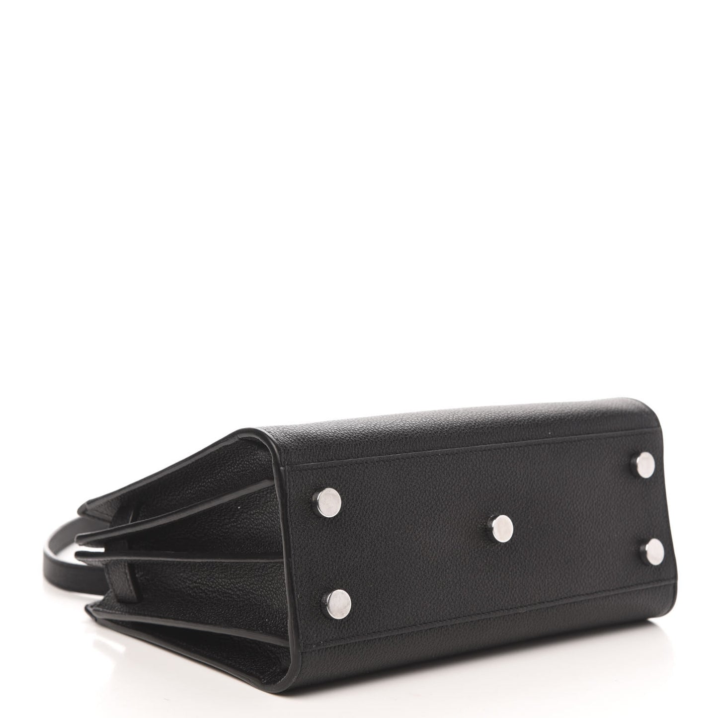 Grained Calfskin Nano Sac De Jour Black