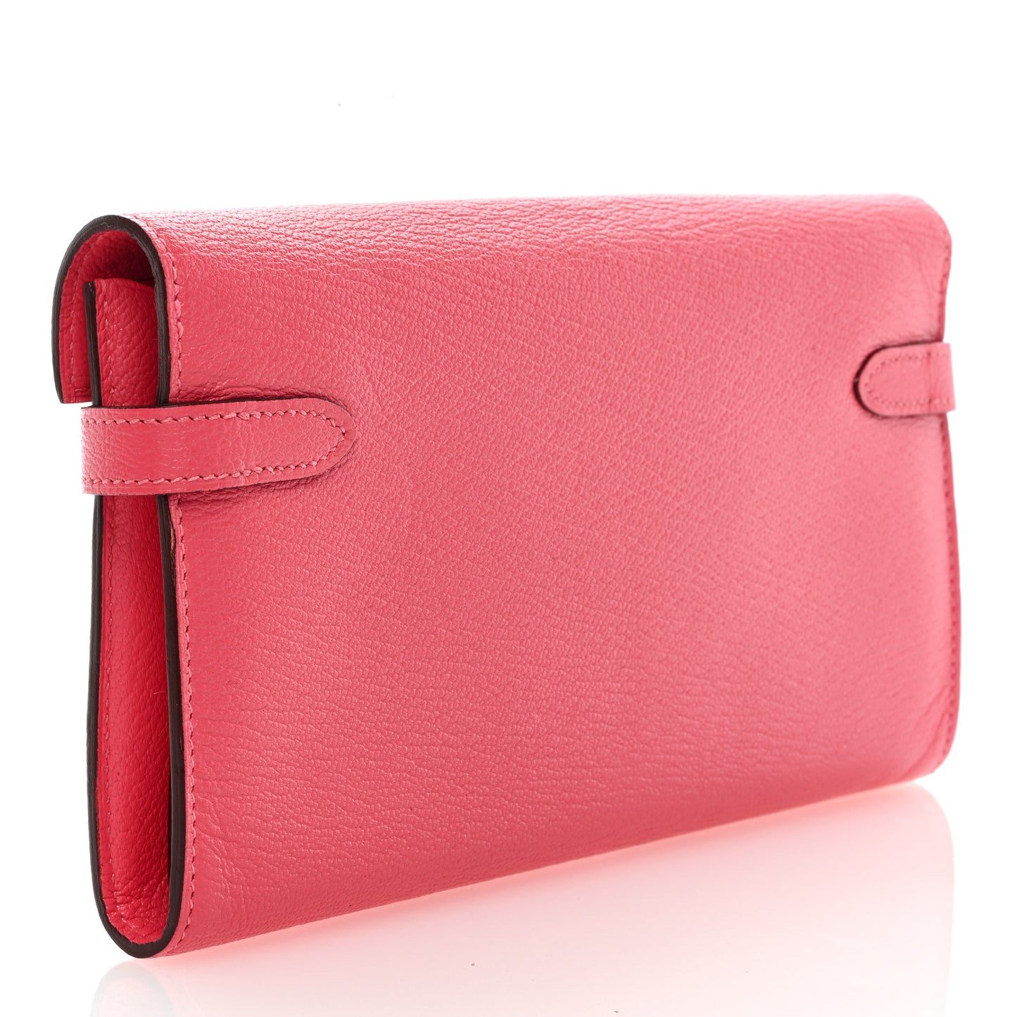 Chevre Mysore Kelly Longue Wallet Rose Lipstick