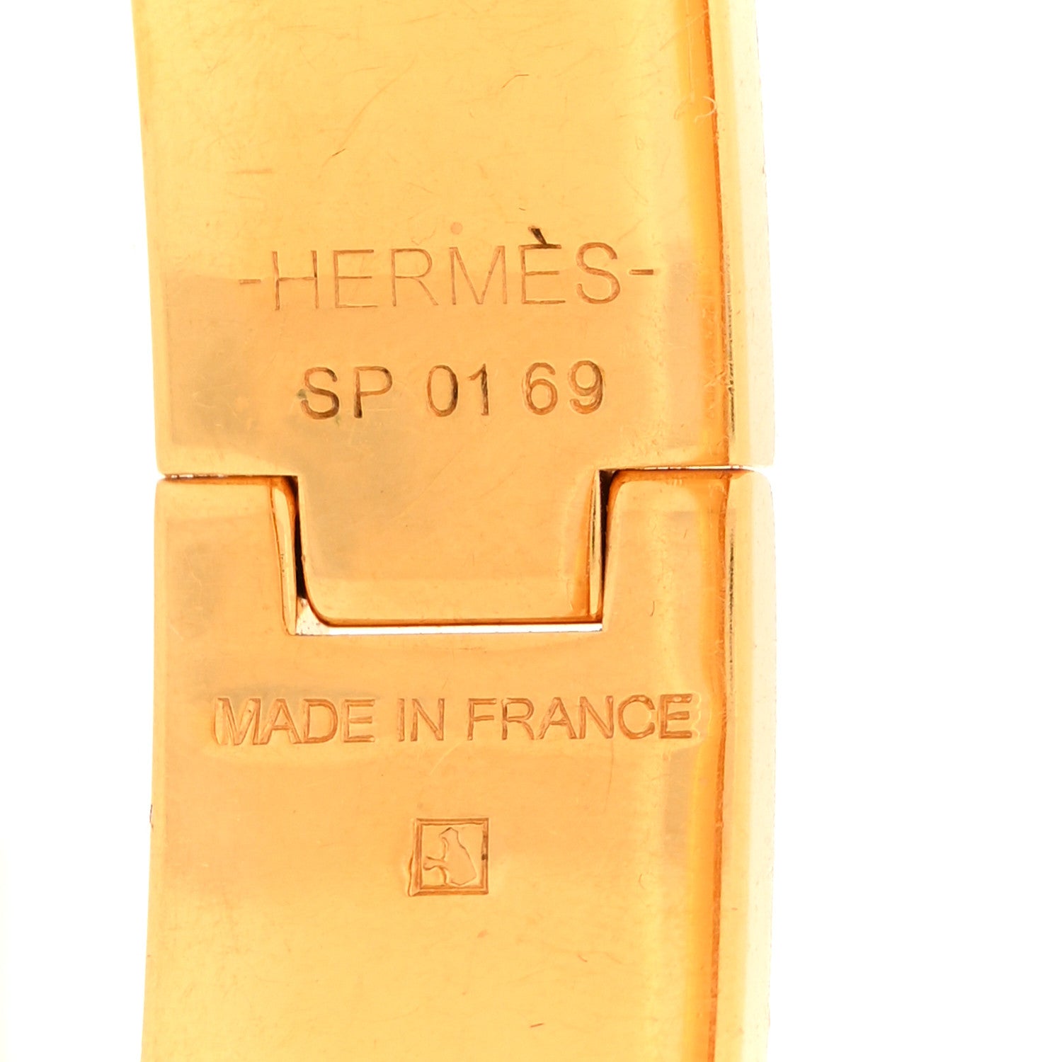 Hermes Enamel Narrow Clic Clac H Bracelet GM Rose Dragee 4 of 4