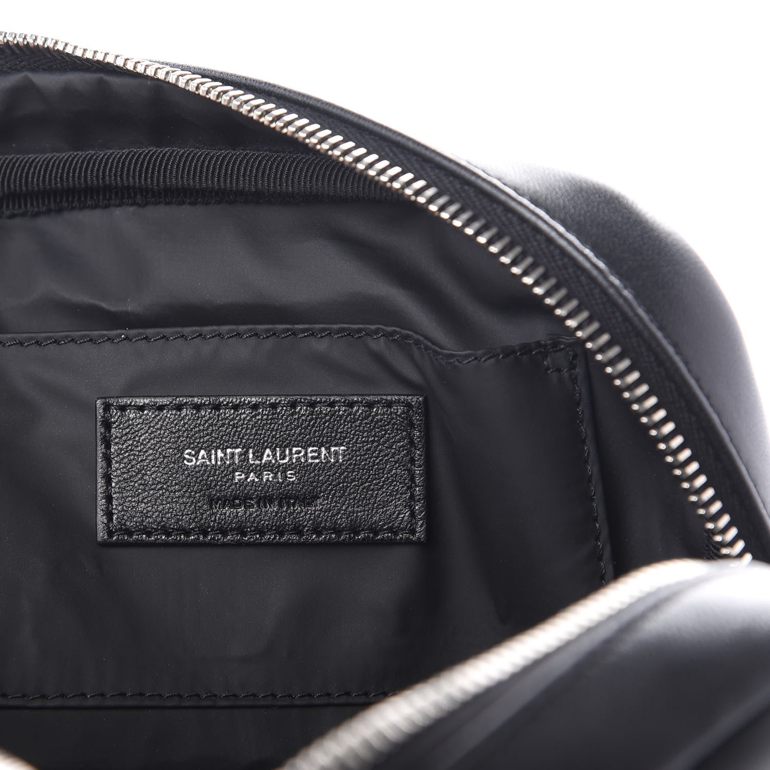 Saint Laurent Lambskin Y Quilted Monogram Loulou Cosmetic Case Black 5 of 9