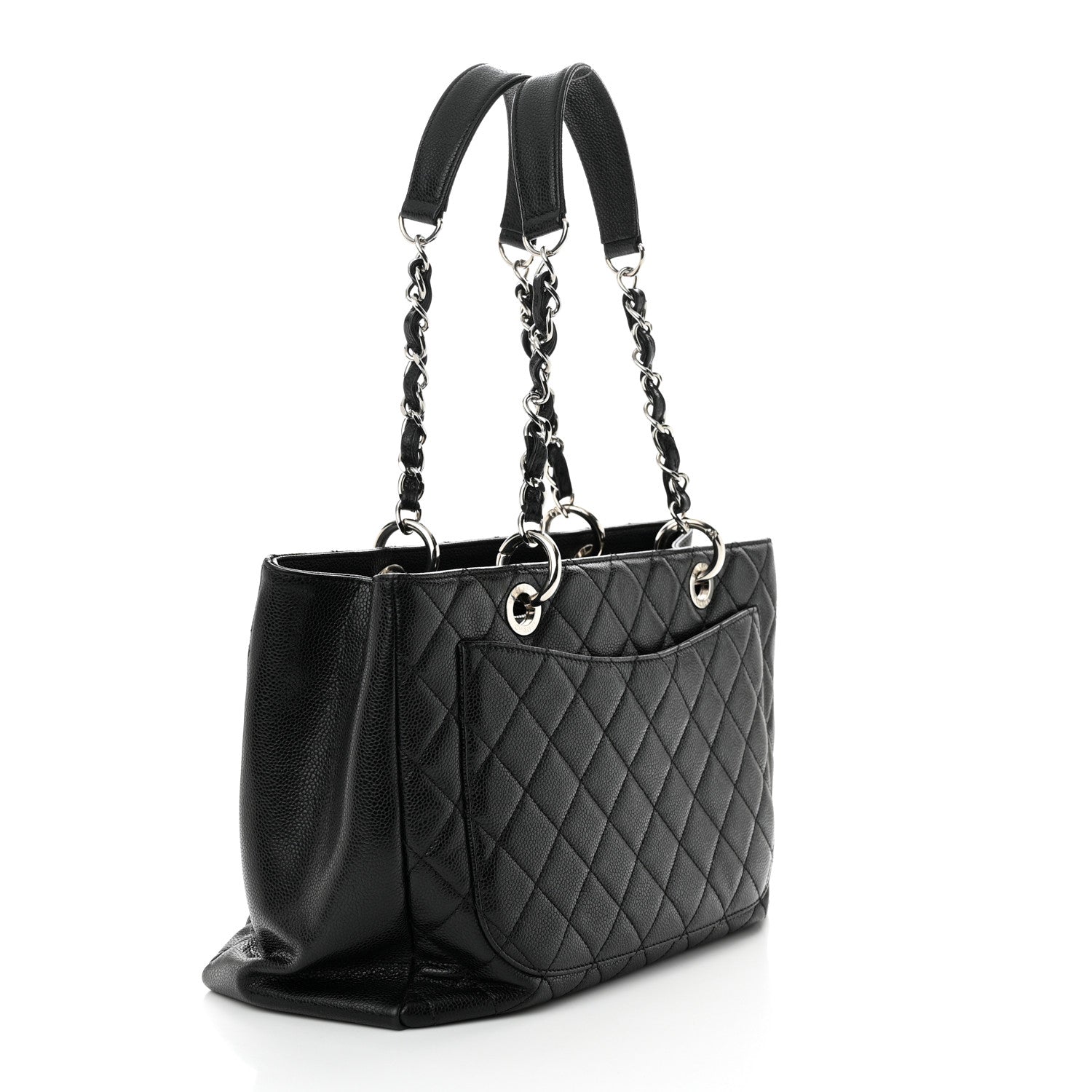 Chanel Caviar Quilted Grand Shopping Tote GST Black 3 of 13